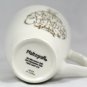 Pfaltzgraff Merry Christmas Ball Ornament Holly Berry Mug Cup Tapered White 12Oz