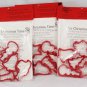 Stitchery Shapes Set of 3 It's Christmas Time in Red Counted Cross Stitch Kit