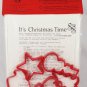 Stitchery Shapes Set of 3 It's Christmas Time in Red Counted Cross Stitch Kit