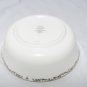 Lenox Coronet Round Cereal Platinum  Bowl Bone China USA 2" x  6"