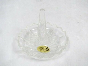 From The Heart De Luxe Ring Holder  Clear Glass Genuine 24% Lead Crystal