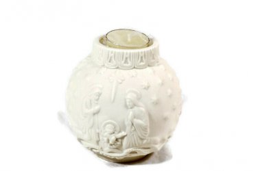 Lenox Ornamental Glow Christmas Round Nativity Votive 4 Inch Tea Light Included