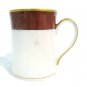 Fitz and Floyd White Red Cup & Saucer Set Renaisance & Charade Red Gold Band