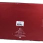 Lenox Holiday Carved Small Metal Silver Oval Serving Tray w/ Red Bow 10 inches