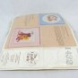 The Creative Circle Little Buddies Bear & Duck Embroidery Kit #1432  9" x 9"