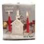 Wm. A. Rogers Oneida Silversmiths Holiday Church Lights w/ Candles Silverplate