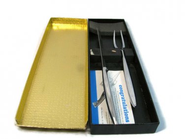 Carvel Hall Carving Knife Fork Stainless Steel Professional Cutlery Set w/ Box