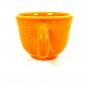 Fiesta Homer Laughlin Cup Saucer Set Orange Lead Free 6 Oz Made in USA