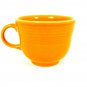 Fiesta Homer Laughlin Cup Saucer Set Orange Lead Free 6 Oz Made in USA