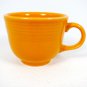 Fiesta Homer Laughlin Cup Saucer Set Orange Lead Free 6 Oz Made in USA