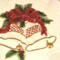 Fitz and Floyd Essentials Holiday Bells Cookie Canape Plate Handcrafted 8 5/8"