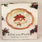 Fitz and Floyd Essentials Holiday Bells Cookie Canape Plate Handcrafted 8 5/8"