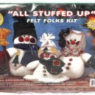 What's New All Stuffed Up Felt Folks Kit Snowman Family Papa Mama Baby 61102