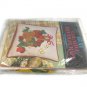 Avon Creative Needlecraft Crewel Embroidery Kit Basket of Strawberries Pillow