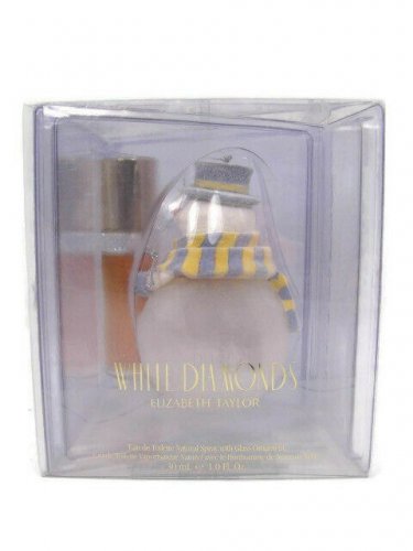 White Diamonds Elizabeth Taylor Eau De Toilette Natural Spray w/ Glass Ornament