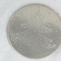 International Silver 7 Piece Coaster Set Silverplated Christmas Tree 3 3/8"