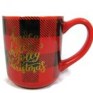 Have A Holly Jolly Christmas Coffee Tea Mug Cup Red & Black Plaid & Checks 16 Oz Have A Holly Jolly Christmas Coffee Tea Mug Cup Red & Black Plaid & Checks 16 Oz