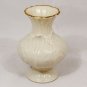 Lenox China Smal Elfin Bud Vase Leaf Pattern Gold Trim 4.5"