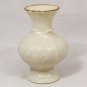 Lenox China Smal Elfin Bud Vase Leaf Pattern Gold Trim 4.5"