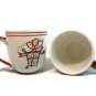 Pier 1 Imports Coffee Mug Cup Set of 2 Holiday Gift Bow Stars Red Green 16 Oz