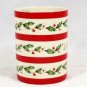 Lenox Holiday Wishing You Love Coffee Cup Mug Red Trim Holly Porcelain 12 Oz