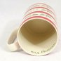 Lenox Holiday Wishing You Love Coffee Cup Mug Red Trim Holly Porcelain 12 Oz