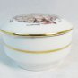 M J Hummel White Porcelain Trinket Box Spring Basket Made in Germany
