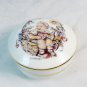 M J Hummel White Porcelain Trinket Box Spring Basket Made in Germany