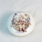 M J Hummel White Porcelain Trinket Box Spring Basket Made in Germany