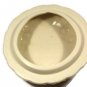 Potpourri Designs Porcelain Round Covered Trinket Box with Rose Design 6 1/4"