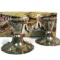 Godinger 20th Century Baroque Set of 2 Silver Plated 4" Candlesticks w/ Box