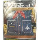Vogart Crafts Crewel Stitchery Cowboy Deputy Denim Shirt Pillow Kit NEW in Packg Vogart Crafts Crewel Stitchery Cowboy Deputy Denim Shirt Pillow Kit NEW in Packg