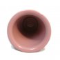 Longaberger Pink Pottery Travel Mug Cup w/ Lid Horizon of Hope 8 Oz