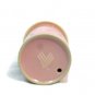 Longaberger Pink Pottery Travel Mug Cup w/ Lid Horizon of Hope 8 Oz