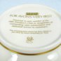 Lenox Ivory For Avon Round Hand Decorated Bowl w/ 14K Gold Fine China 9 1/4"
