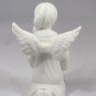 Set of 2 Lefton China Small Kneeling White Angels Figurine Handpainted TWH07975A