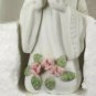 Set of 2 Lefton China Small Kneeling White Angels Figurine Handpainted TWH07975A