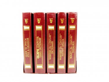 Nelson Webster's Roget's Que's Desk Reference 21st Century Hard Cover 5 Pieces