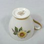 Taylor & Kent Tea Cup and Saucer Set White Floral Roses Fine China