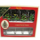 Spode Christmas Tree Set of 4 Canape Forks Cocktail