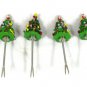 Spode Christmas Tree Set of 4 Canape Forks Cocktail