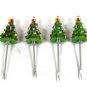 Spode Christmas Tree Set of 4 Canape Forks Cocktail