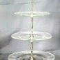Shannon Crystal by Godinger Fire & Ice Crystal Three Tier Server Trays 21.5