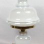 Vintage GWTW Set of 2 Parlor Table Lamps Floral Milk Glass 1-Way Electric 23"