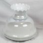 Vintage GWTW Set of 2 Parlor Table Lamps Floral Milk Glass 1-Way Electric 23"