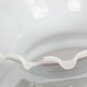Vintage GWTW Set of 2 Parlor Table Lamps Floral Milk Glass 1-Way Electric 23"