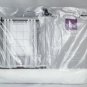 Lush Decor White Textured Dot Two Grommet Sheer Panels 38 x 84