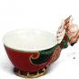 Department 56 Christmas Tea Jolly St Nick Red Ceramic Teapot & 4 Cups 13320