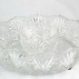 Fifth Avenue Crystal Portico Glass Serving Large & Small Bowl Chip & Dip