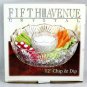 Fifth Avenue Crystal Portico Glass Serving Large & Small Bowl Chip & Dip